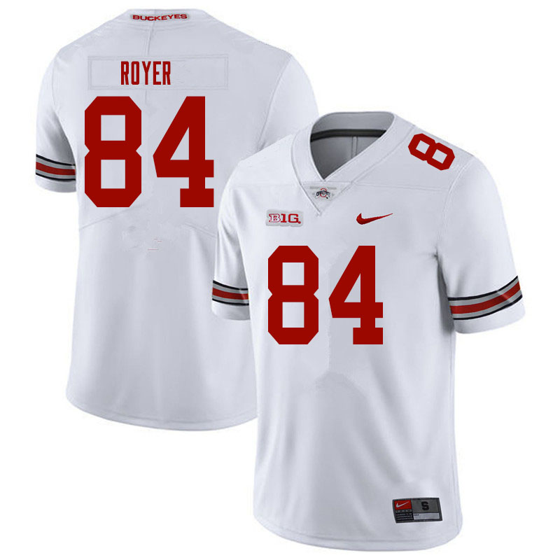 Ohio State Buckeyes #84 Joe Royer College Football Jerseys Sale-White